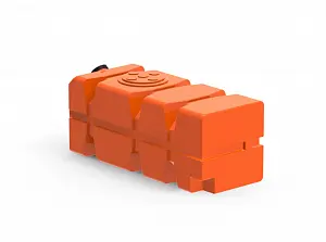 Пластиковая емкость горизонтальная FG-1000 (160 мм) (Оранжевый) 2